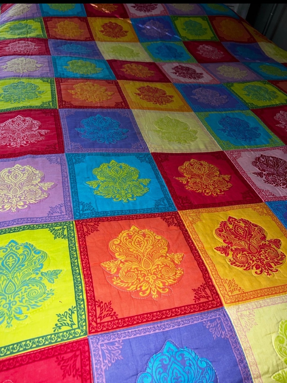 Cynthia Rowley Full/Queen Reversible Quilt - Picture 3 of 11